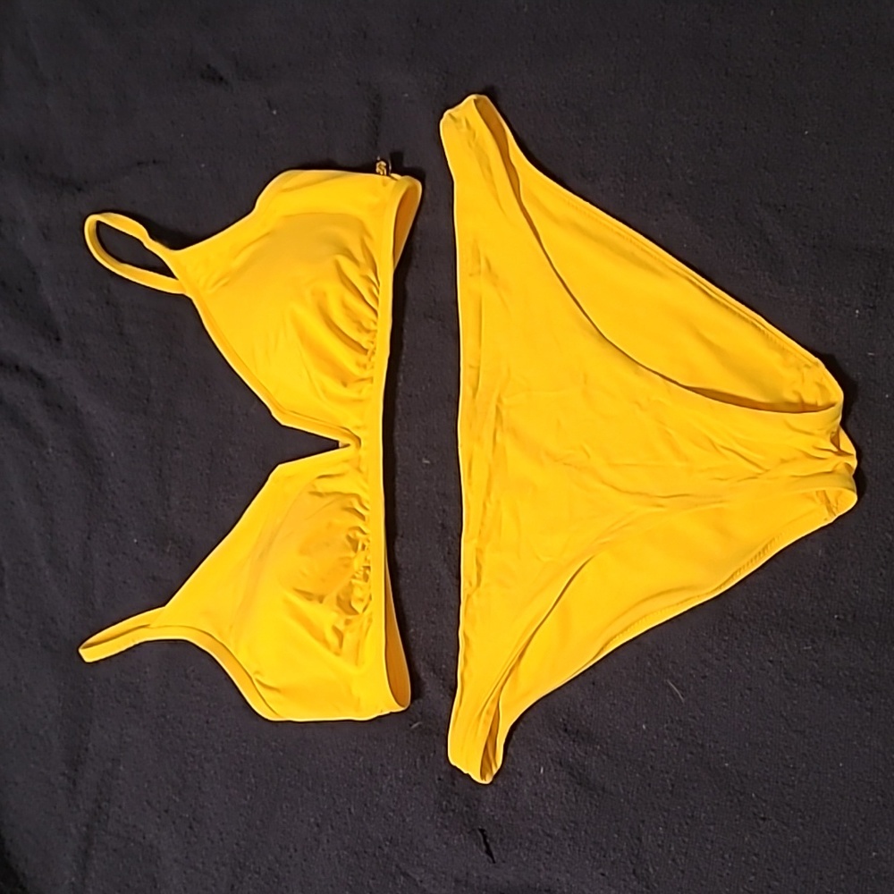 Yellow bikini
